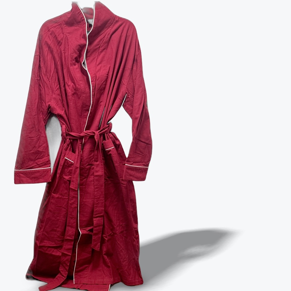 Mens‎ XL Cotton Robe Burgundy Red White Piping XL CQR Tactical Series NEW